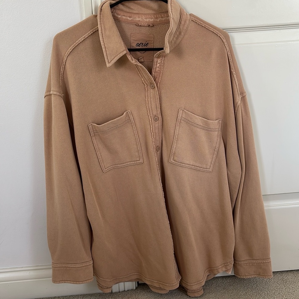 Tan Aerie Button Up